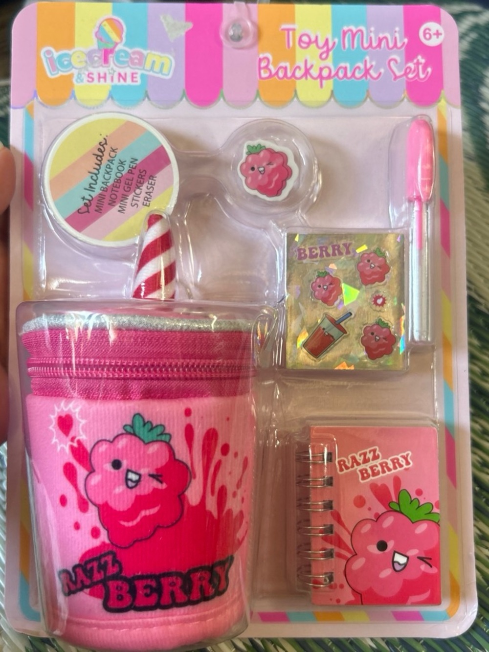 & Other Stories Pink Razz Berry Mini Backpack Set